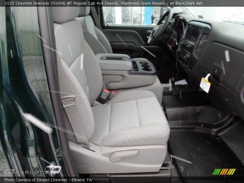Rainforest Green Metallic / Jet Black/Dark Ash 2015 Chevrolet Silverado 3500HD WT Regular Cab 4x4 Chassis