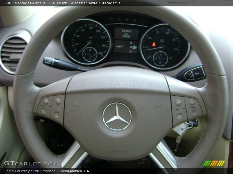 Alabaster White / Macadamia 2006 Mercedes-Benz ML 350 4Matic