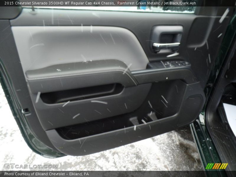 Rainforest Green Metallic / Jet Black/Dark Ash 2015 Chevrolet Silverado 3500HD WT Regular Cab 4x4 Chassis