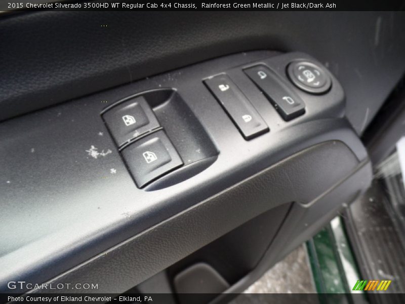 Rainforest Green Metallic / Jet Black/Dark Ash 2015 Chevrolet Silverado 3500HD WT Regular Cab 4x4 Chassis