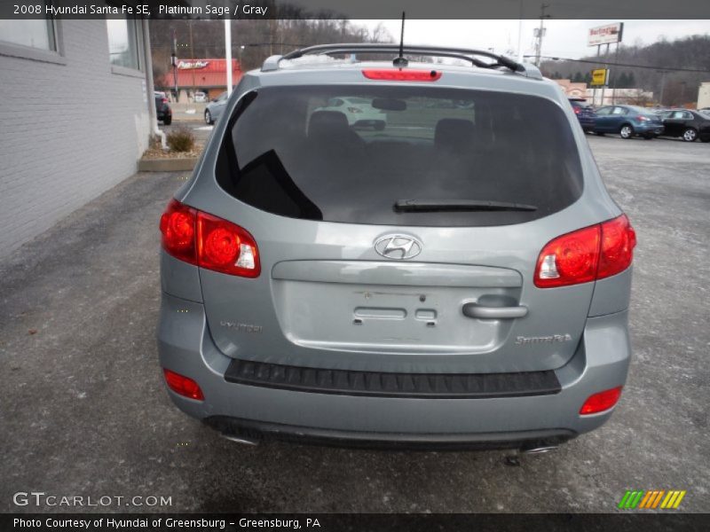 Platinum Sage / Gray 2008 Hyundai Santa Fe SE