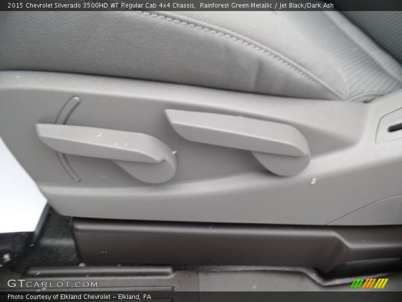 Rainforest Green Metallic / Jet Black/Dark Ash 2015 Chevrolet Silverado 3500HD WT Regular Cab 4x4 Chassis