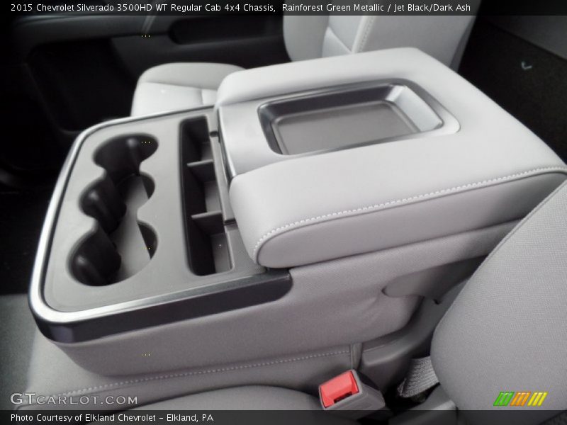 Rainforest Green Metallic / Jet Black/Dark Ash 2015 Chevrolet Silverado 3500HD WT Regular Cab 4x4 Chassis