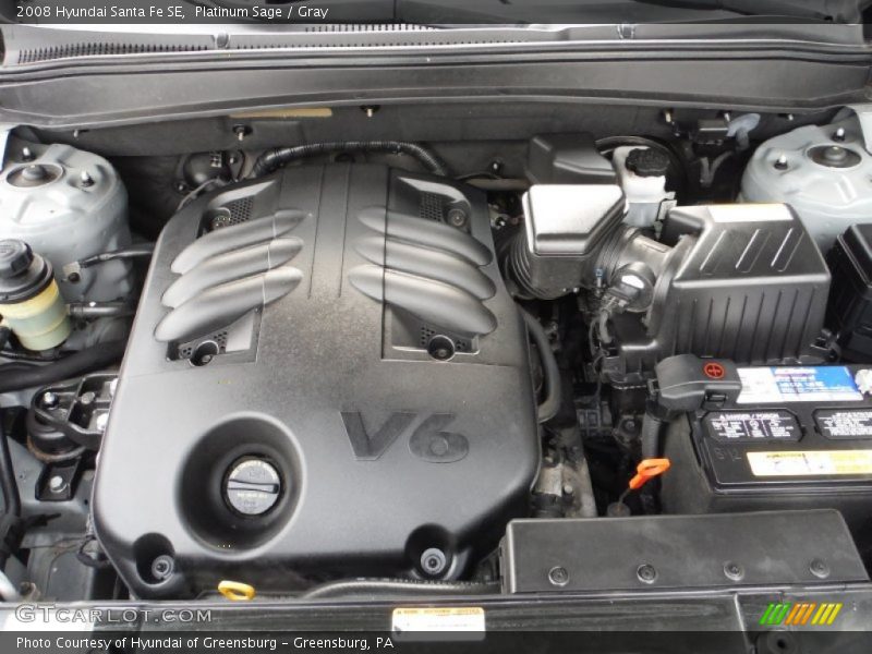 Platinum Sage / Gray 2008 Hyundai Santa Fe SE