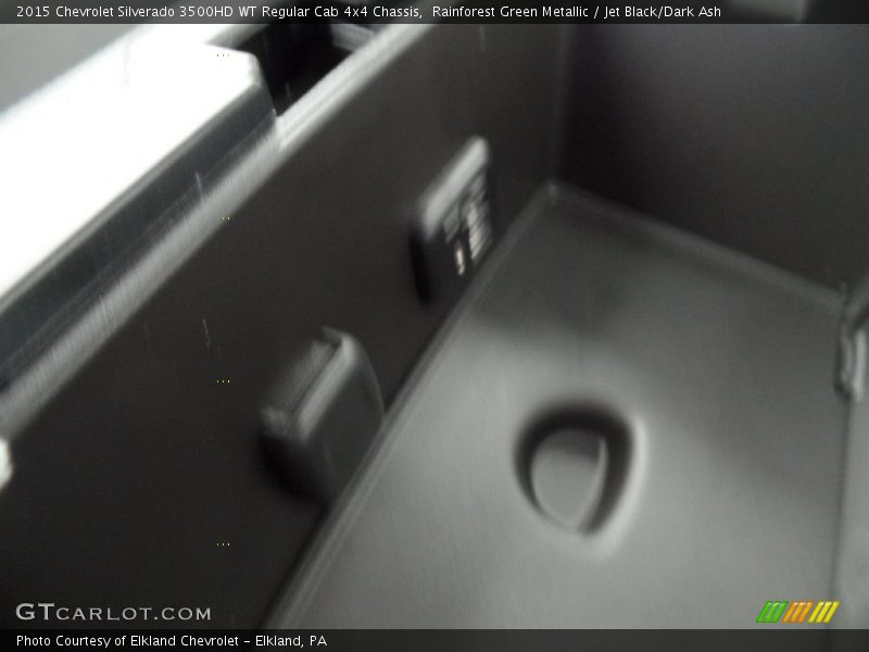 Rainforest Green Metallic / Jet Black/Dark Ash 2015 Chevrolet Silverado 3500HD WT Regular Cab 4x4 Chassis
