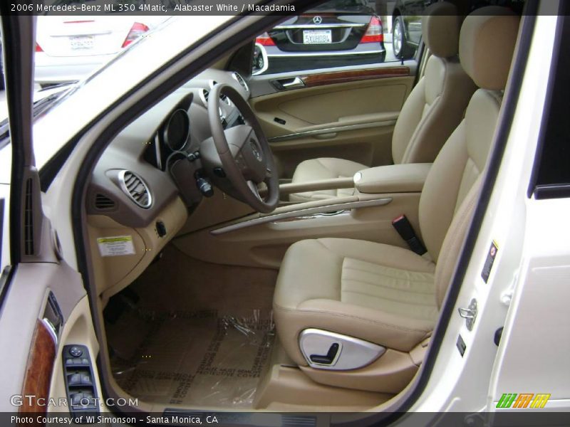 Alabaster White / Macadamia 2006 Mercedes-Benz ML 350 4Matic