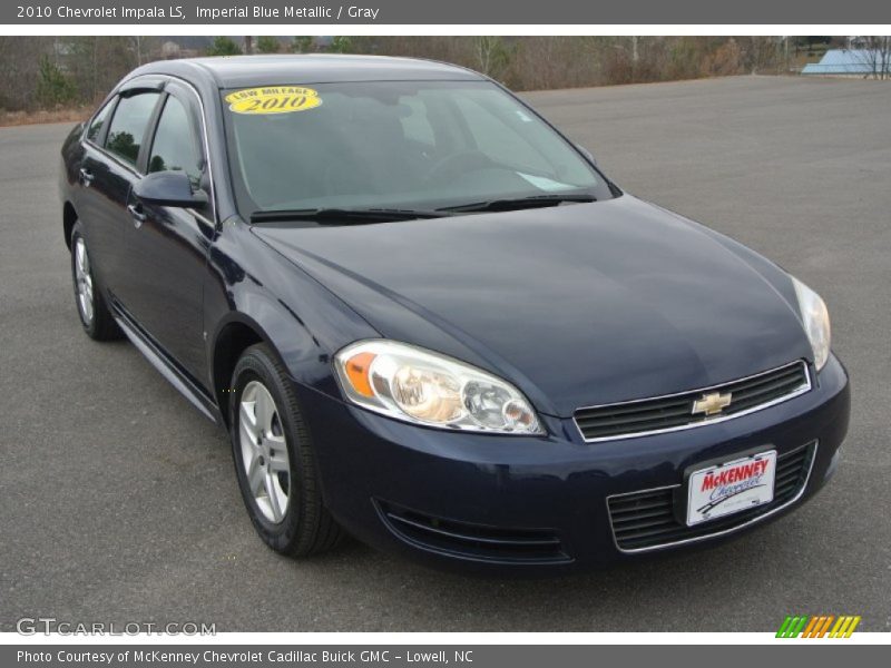 Imperial Blue Metallic / Gray 2010 Chevrolet Impala LS