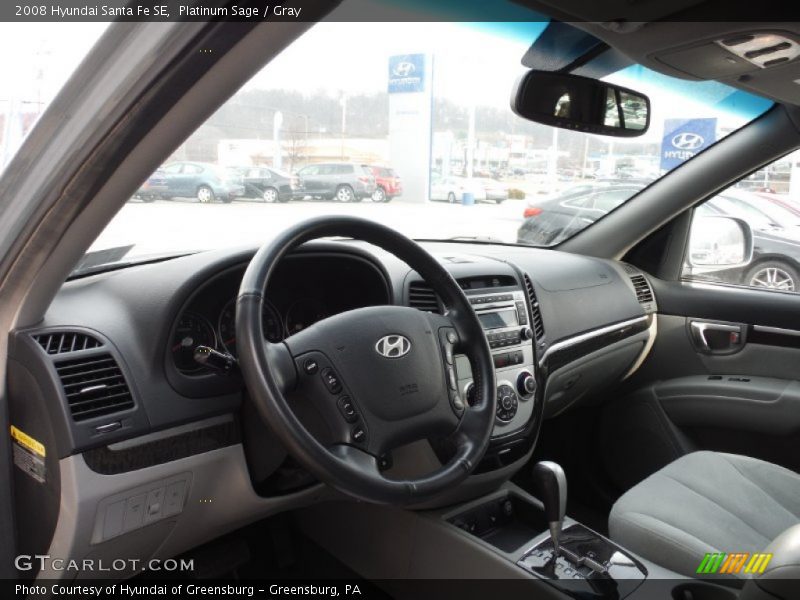 Platinum Sage / Gray 2008 Hyundai Santa Fe SE