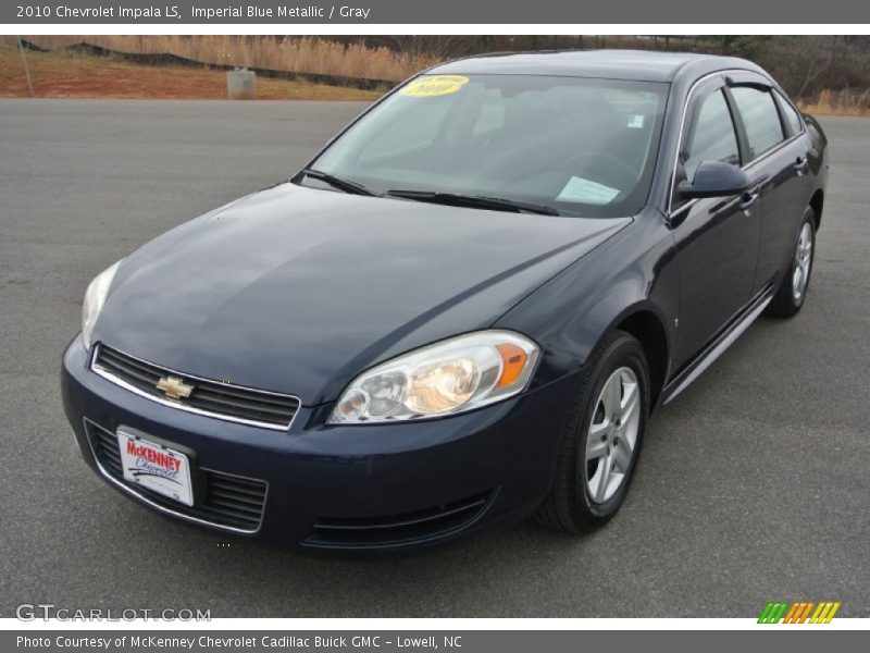 Imperial Blue Metallic / Gray 2010 Chevrolet Impala LS