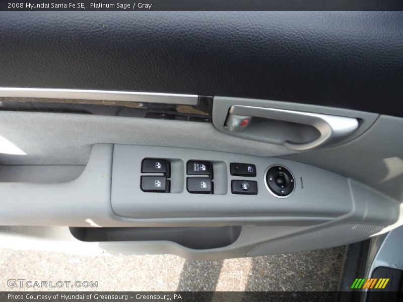 Platinum Sage / Gray 2008 Hyundai Santa Fe SE