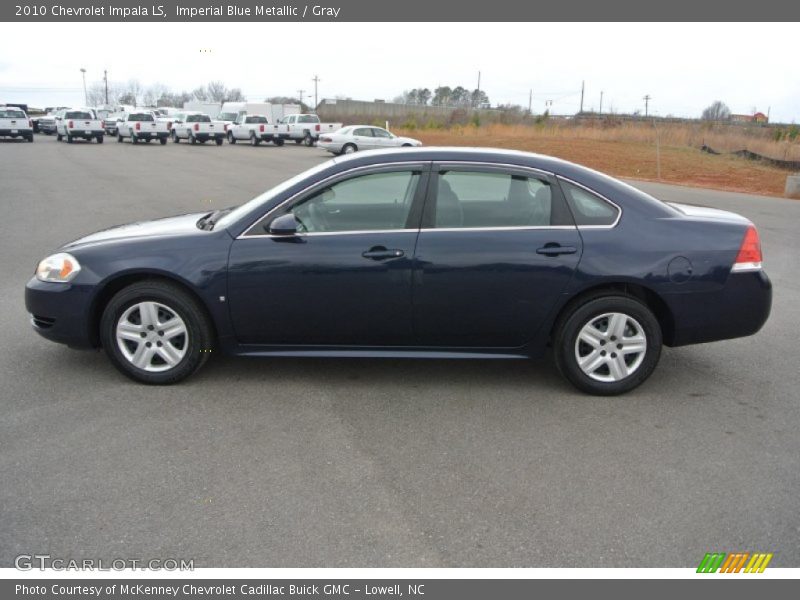 Imperial Blue Metallic / Gray 2010 Chevrolet Impala LS