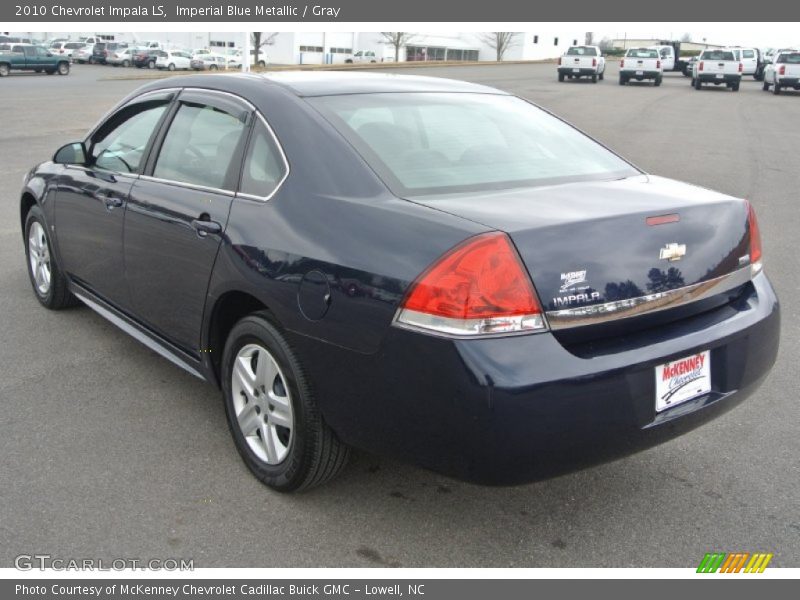 Imperial Blue Metallic / Gray 2010 Chevrolet Impala LS