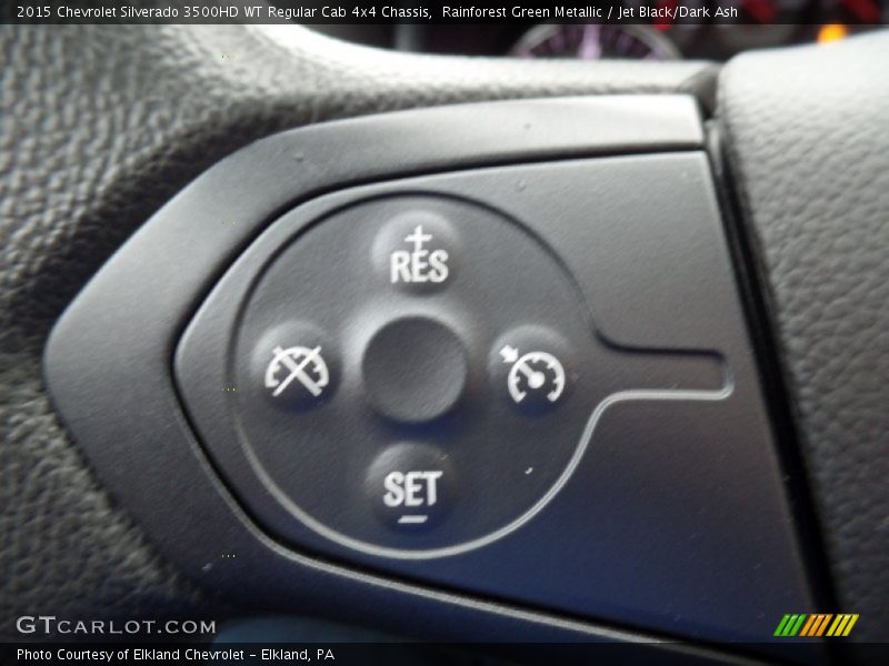 Rainforest Green Metallic / Jet Black/Dark Ash 2015 Chevrolet Silverado 3500HD WT Regular Cab 4x4 Chassis