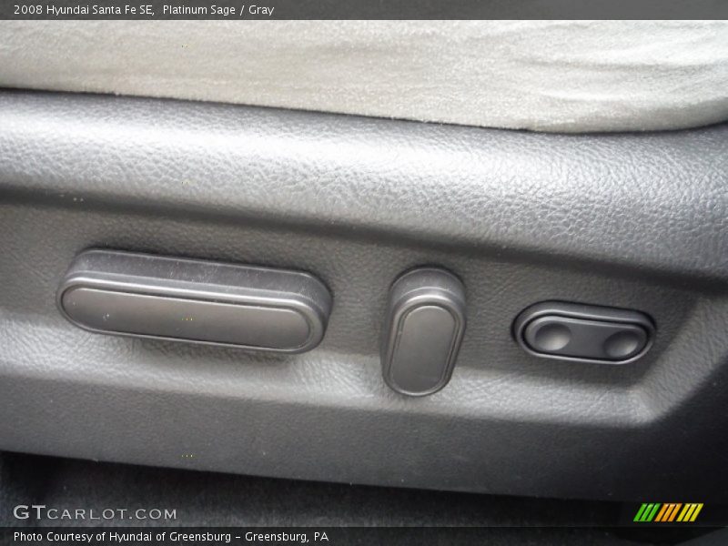Platinum Sage / Gray 2008 Hyundai Santa Fe SE