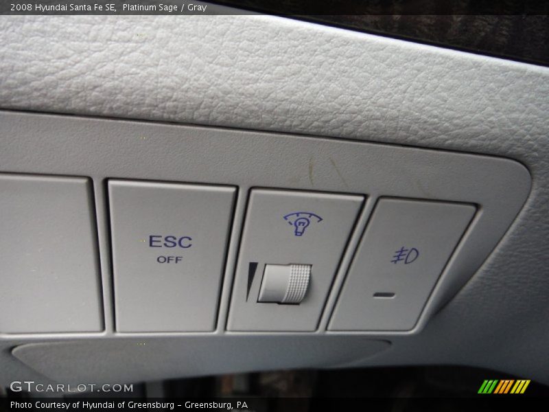 Platinum Sage / Gray 2008 Hyundai Santa Fe SE