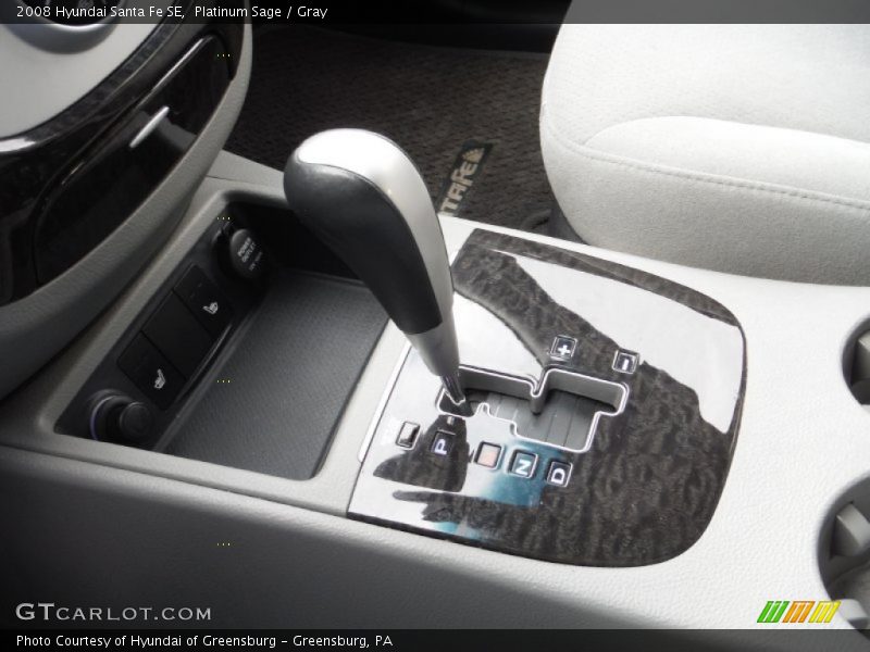 Platinum Sage / Gray 2008 Hyundai Santa Fe SE