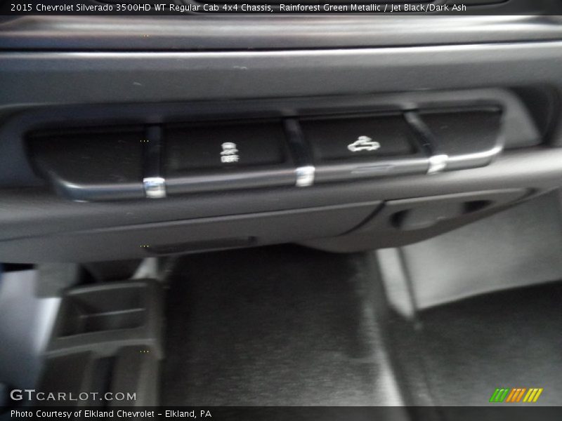 Rainforest Green Metallic / Jet Black/Dark Ash 2015 Chevrolet Silverado 3500HD WT Regular Cab 4x4 Chassis