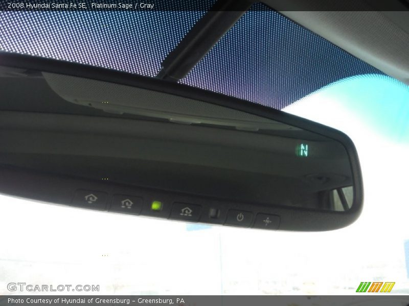 Platinum Sage / Gray 2008 Hyundai Santa Fe SE