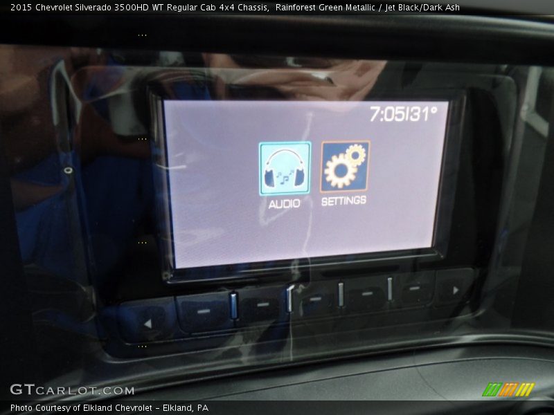 Rainforest Green Metallic / Jet Black/Dark Ash 2015 Chevrolet Silverado 3500HD WT Regular Cab 4x4 Chassis