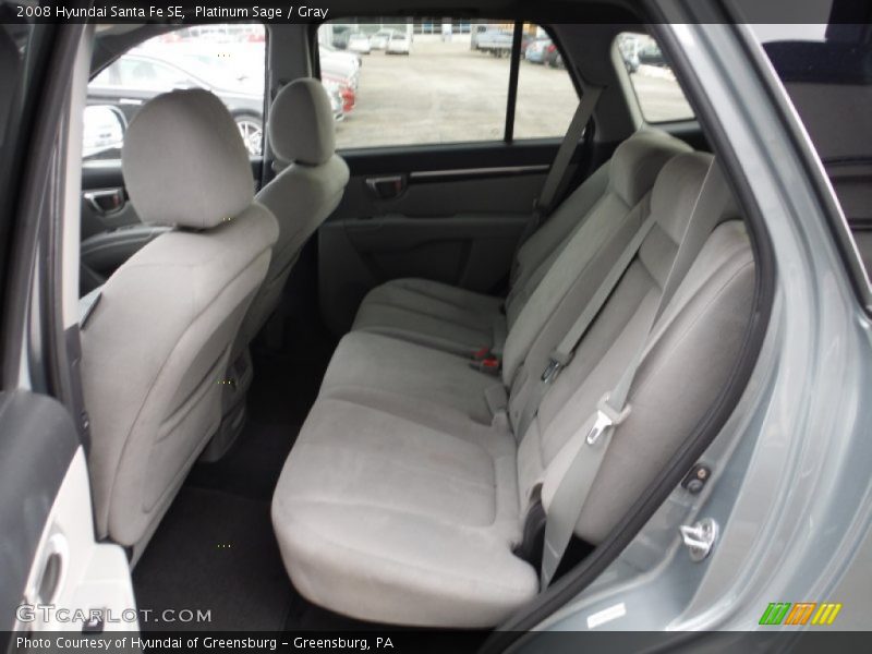 Platinum Sage / Gray 2008 Hyundai Santa Fe SE