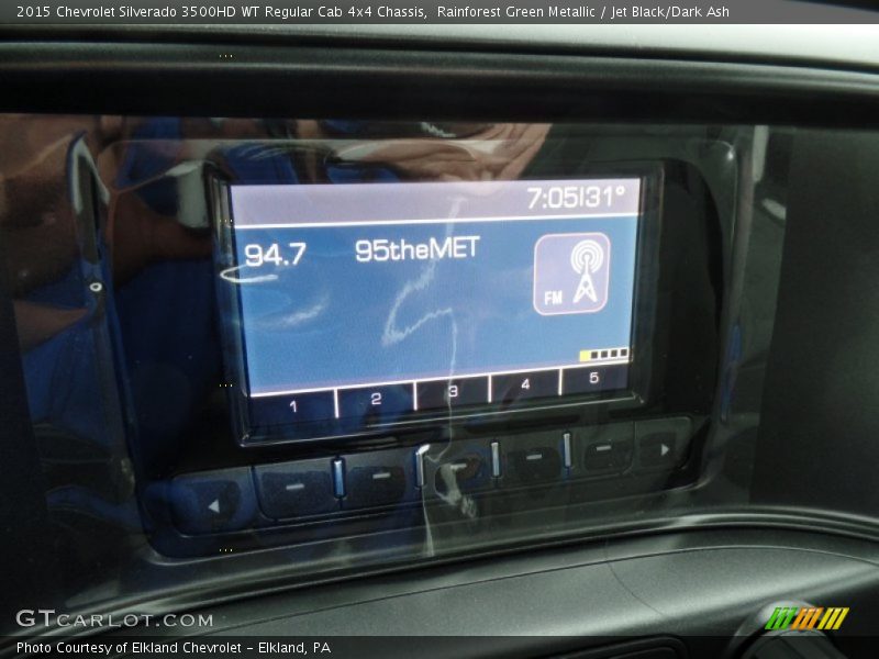 Rainforest Green Metallic / Jet Black/Dark Ash 2015 Chevrolet Silverado 3500HD WT Regular Cab 4x4 Chassis