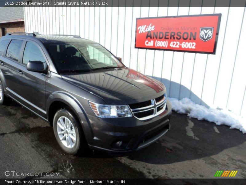 Granite Crystal Metallic / Black 2015 Dodge Journey SXT