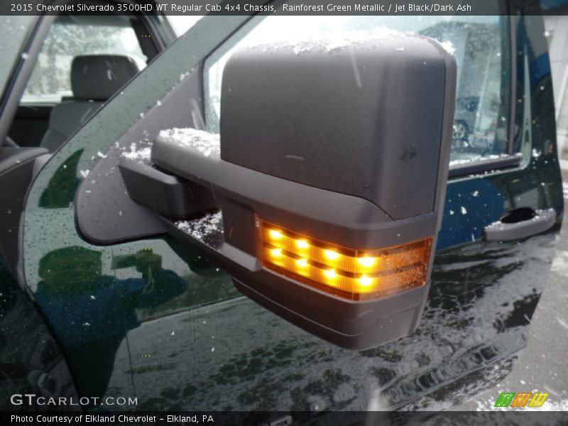 Rainforest Green Metallic / Jet Black/Dark Ash 2015 Chevrolet Silverado 3500HD WT Regular Cab 4x4 Chassis
