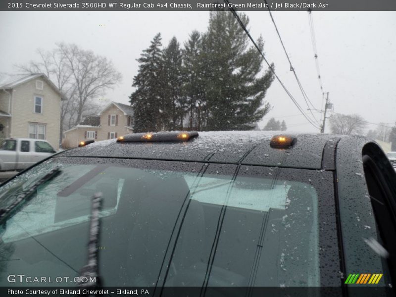 Rainforest Green Metallic / Jet Black/Dark Ash 2015 Chevrolet Silverado 3500HD WT Regular Cab 4x4 Chassis