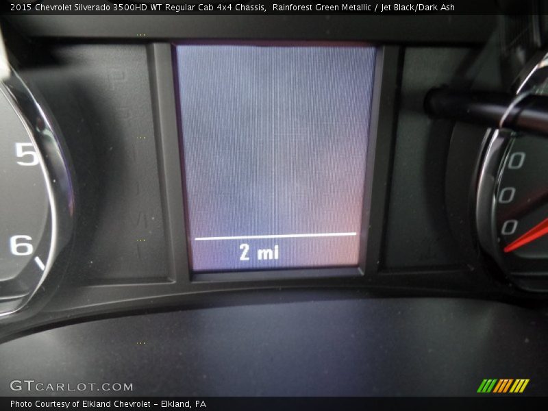 Rainforest Green Metallic / Jet Black/Dark Ash 2015 Chevrolet Silverado 3500HD WT Regular Cab 4x4 Chassis