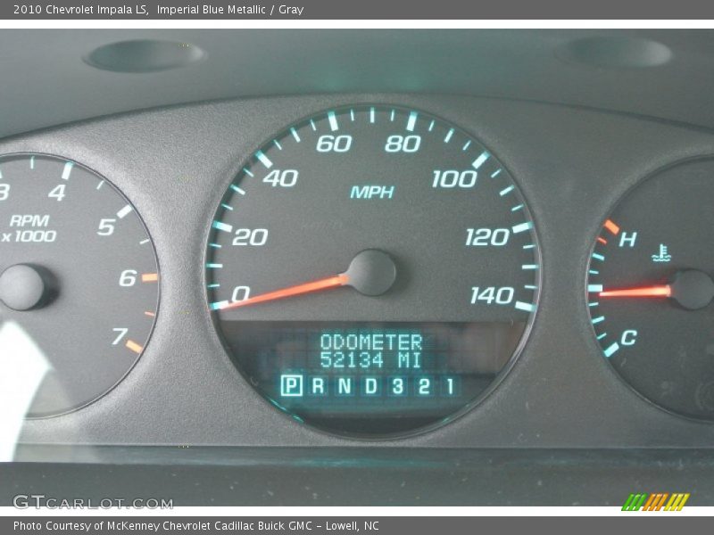 Imperial Blue Metallic / Gray 2010 Chevrolet Impala LS