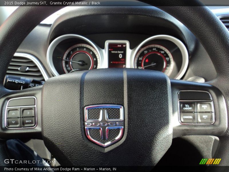 Granite Crystal Metallic / Black 2015 Dodge Journey SXT