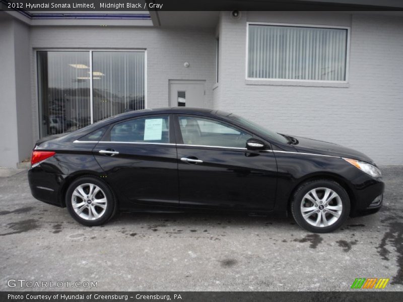 Midnight Black / Gray 2012 Hyundai Sonata Limited