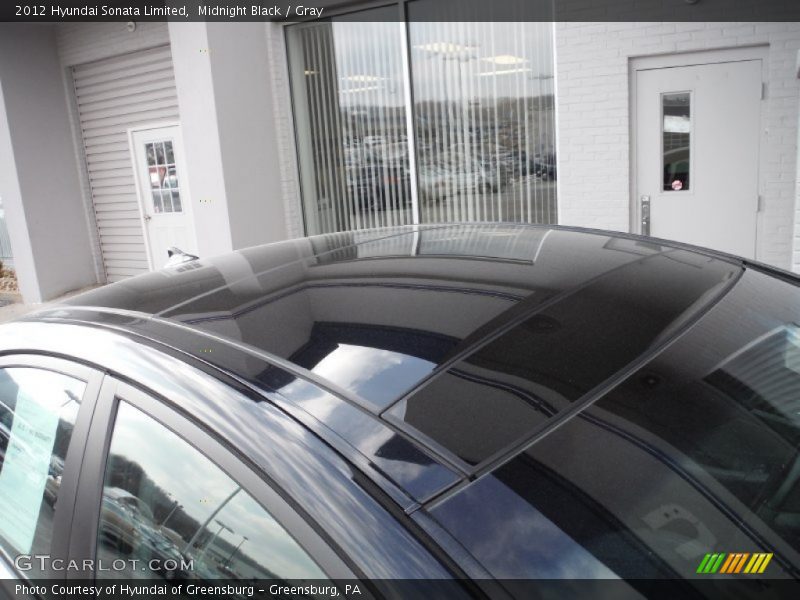 Midnight Black / Gray 2012 Hyundai Sonata Limited