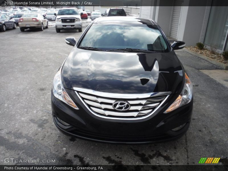 Midnight Black / Gray 2012 Hyundai Sonata Limited