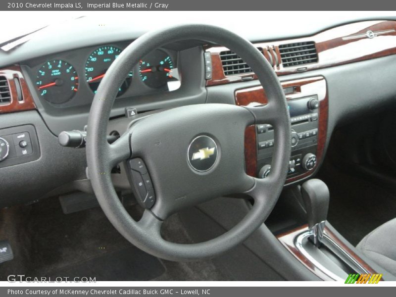 Imperial Blue Metallic / Gray 2010 Chevrolet Impala LS