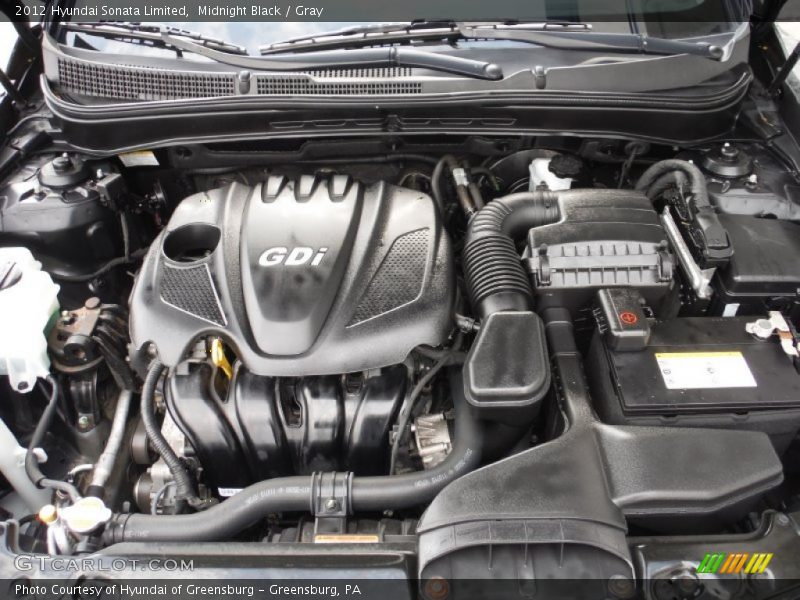 Midnight Black / Gray 2012 Hyundai Sonata Limited