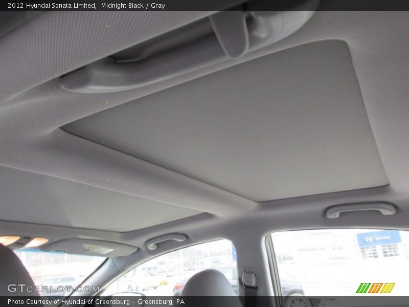 Midnight Black / Gray 2012 Hyundai Sonata Limited