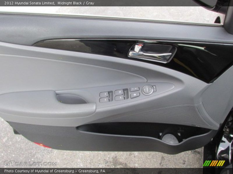 Midnight Black / Gray 2012 Hyundai Sonata Limited