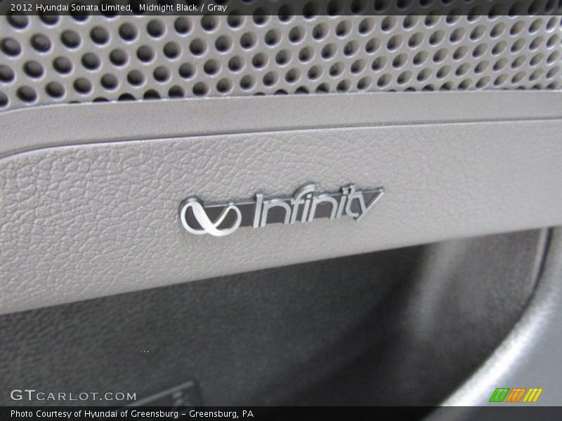 Midnight Black / Gray 2012 Hyundai Sonata Limited