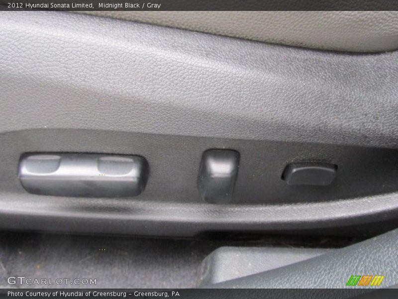 Midnight Black / Gray 2012 Hyundai Sonata Limited