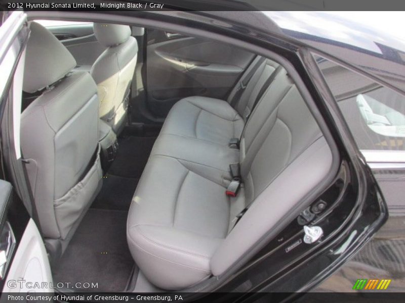 Midnight Black / Gray 2012 Hyundai Sonata Limited