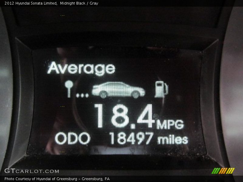Midnight Black / Gray 2012 Hyundai Sonata Limited