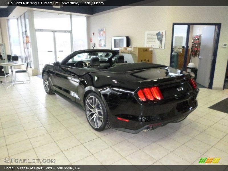 Black / Ebony 2015 Ford Mustang GT Premium Convertible