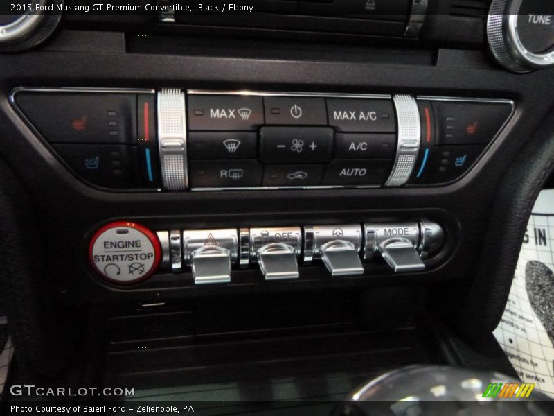 Black / Ebony 2015 Ford Mustang GT Premium Convertible
