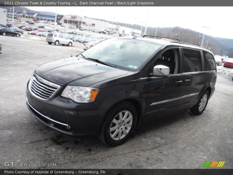 Dark Charcoal Pearl / Black/Light Graystone 2011 Chrysler Town & Country Touring - L