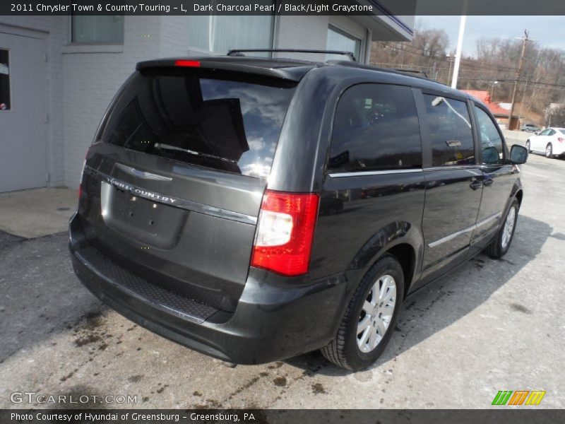 Dark Charcoal Pearl / Black/Light Graystone 2011 Chrysler Town & Country Touring - L