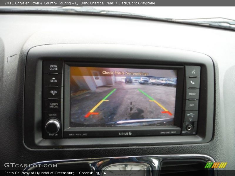 Dark Charcoal Pearl / Black/Light Graystone 2011 Chrysler Town & Country Touring - L