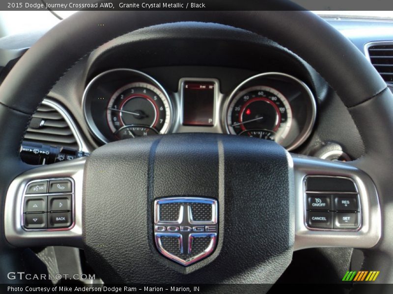 Granite Crystal Metallic / Black 2015 Dodge Journey Crossroad AWD