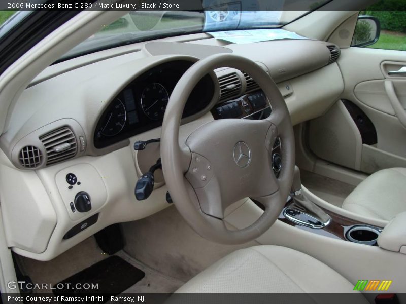 Black / Stone 2006 Mercedes-Benz C 280 4Matic Luxury