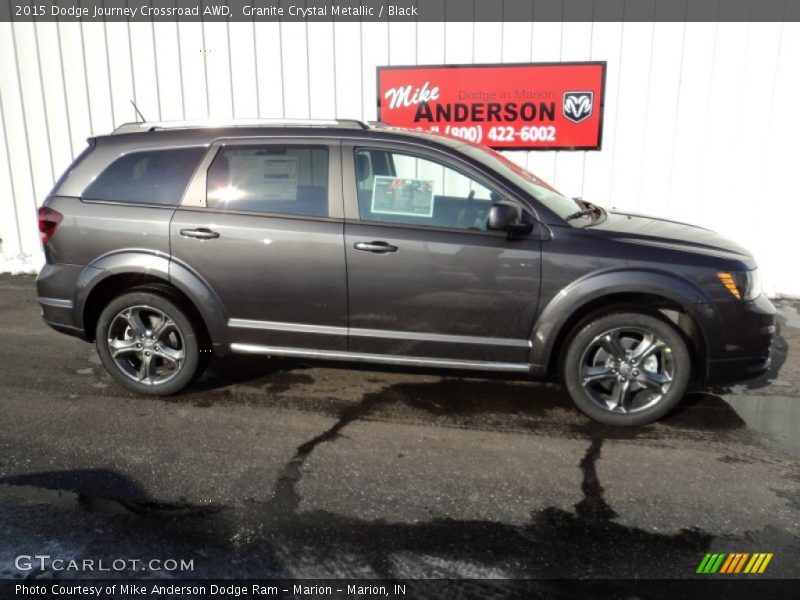 Granite Crystal Metallic / Black 2015 Dodge Journey Crossroad AWD